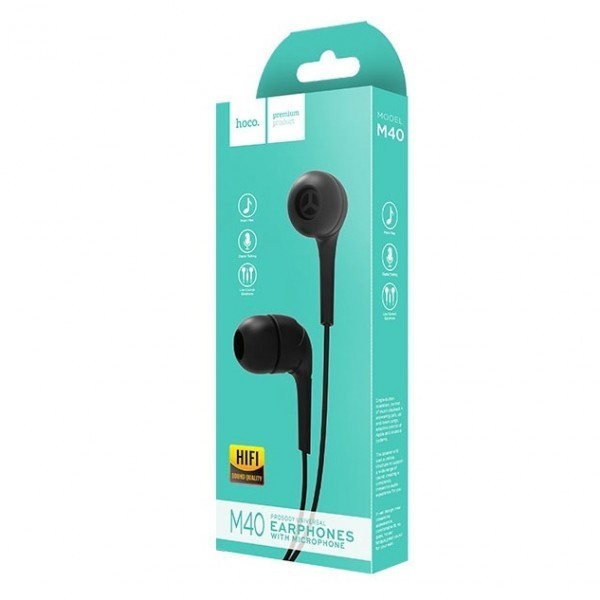 Стереонаушники Hoco M40 с микрофоном черные