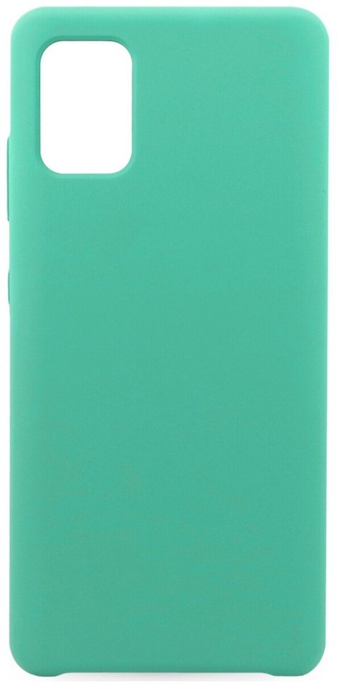 Накладка для Samsung Galaxy A51 Silicone cover бирюзовая