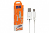 Usb Кабель-зарядка Micro Hoco X24 Pisces 2.4A 1м силиконовый белый
