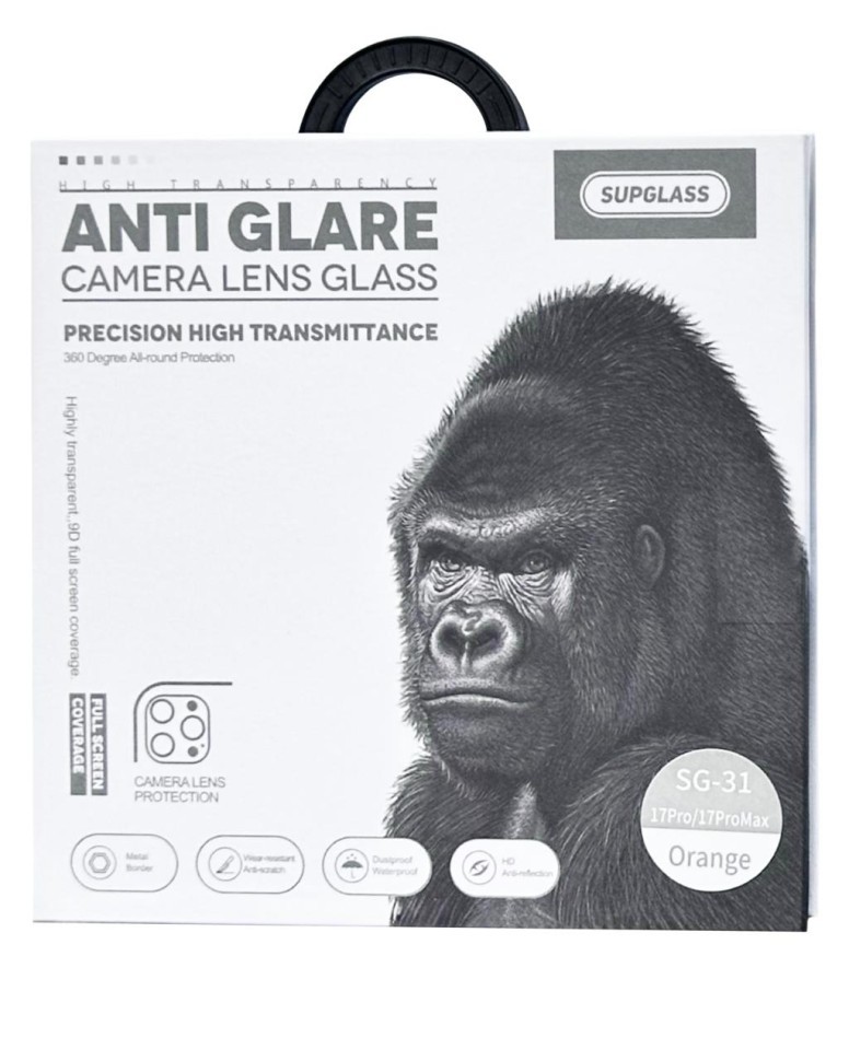 Защитное стекло для задней камеры Supglass SG-31 iPhone 17 Pro/17 Pro Max 3pcs оранжевое