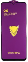 Защитное стекло для Xiaomi Redmi 12 OG Purple черное