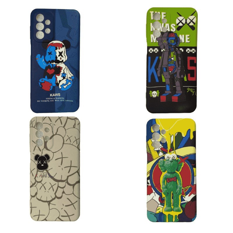 Накладка для Samsung Galaxy A33 5G силикон цветной с рисунками