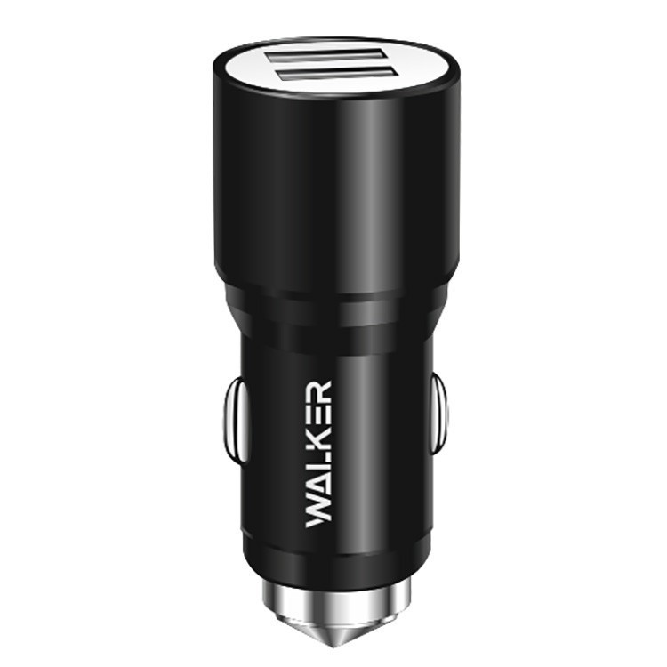 Автомобильное заряд. устр. Walker 2USB 2.4A WCR-21 черное