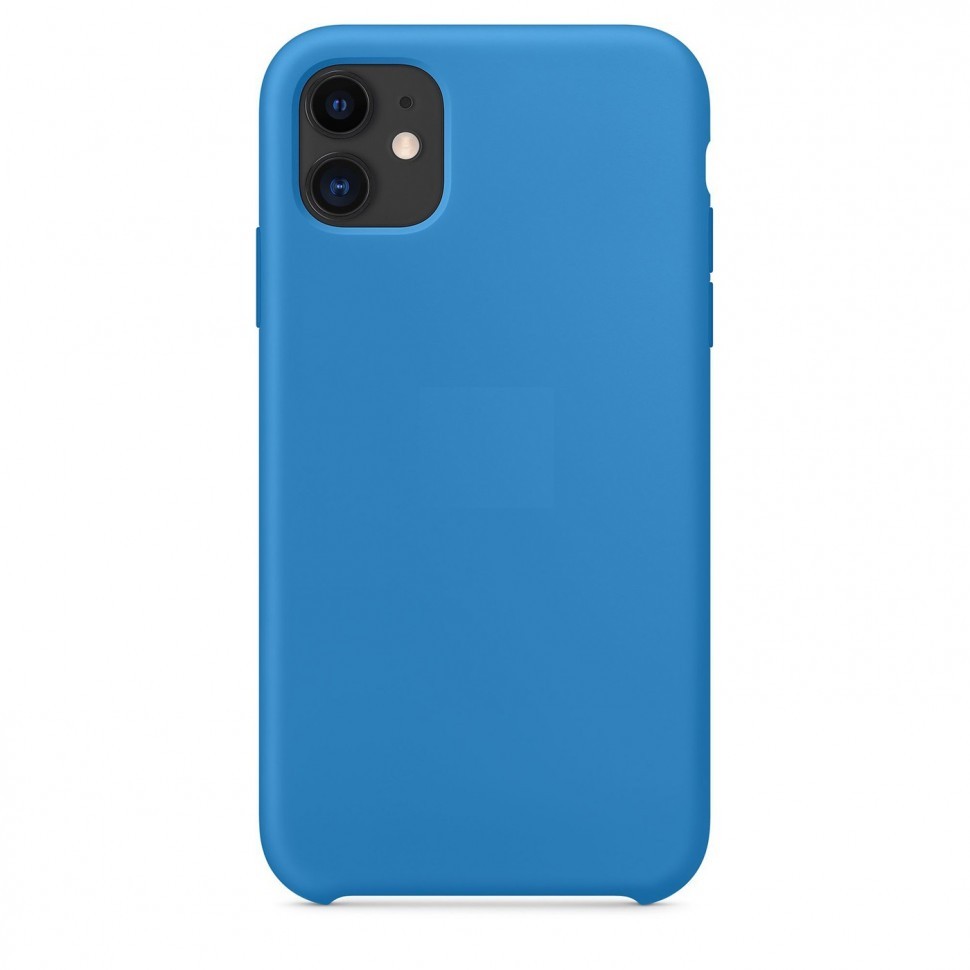 Накладка для i-Phone 13 Pro Silicone icase под оригинал, камера закрыта №53 небесная