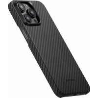 Накладка для i-Phone 15 Pro 6.1&quot; Pitaka Magez Case 4 Aramid Fiber 1500D черно-серый