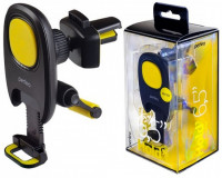 Держатель в автомобиль в воздуховод Perfeo PH-533 магнитный желто-черный