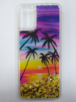 Накладка для Samsung Galaxy A02S переливающийся с рисунками