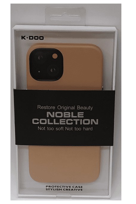 Накладка для i-Phone 14 K-Doo Noble кожаная пудро