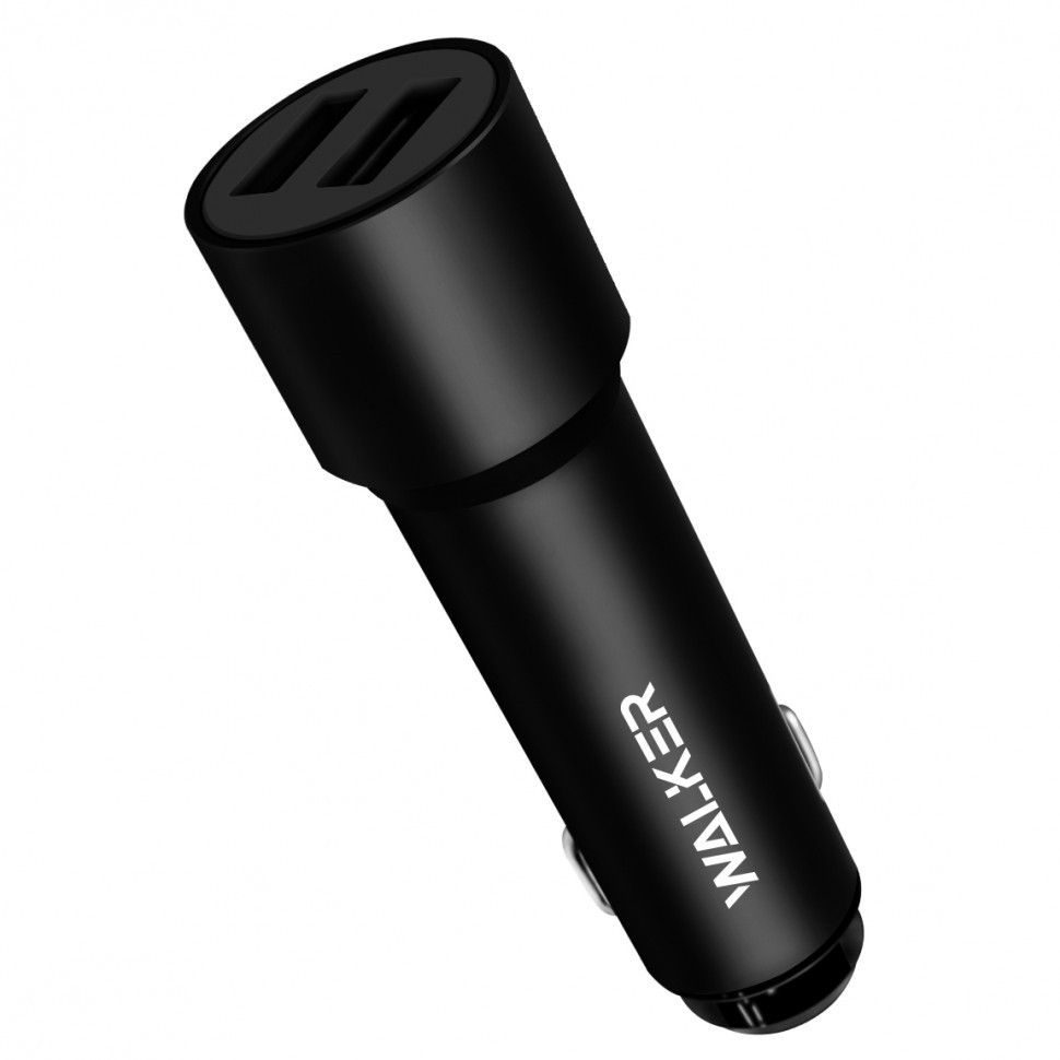 Автомобильное заряд. устр. Walker 2USB 2.4A WCR-22 черное