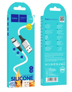 Usb Кабель-зарядка Type-C Hoco X86 3A 1м мягкий силиконовый белый