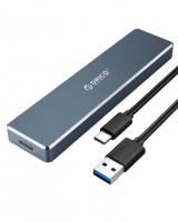 Внешний корпус для M2 NVMe/NGFF (SATA) Orico PVM2F-C3 USB-C3.1 серебристый