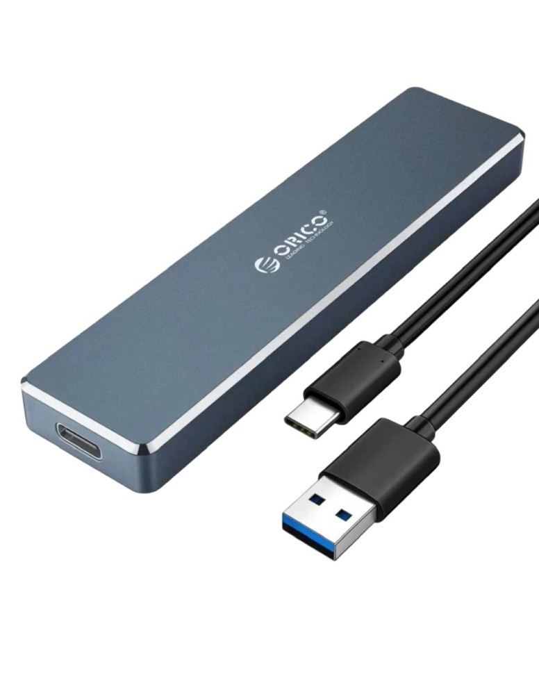Внешний корпус для M2 NVMe/NGFF (SATA) Orico PVM2F-C3 USB-C3.1 серебристый