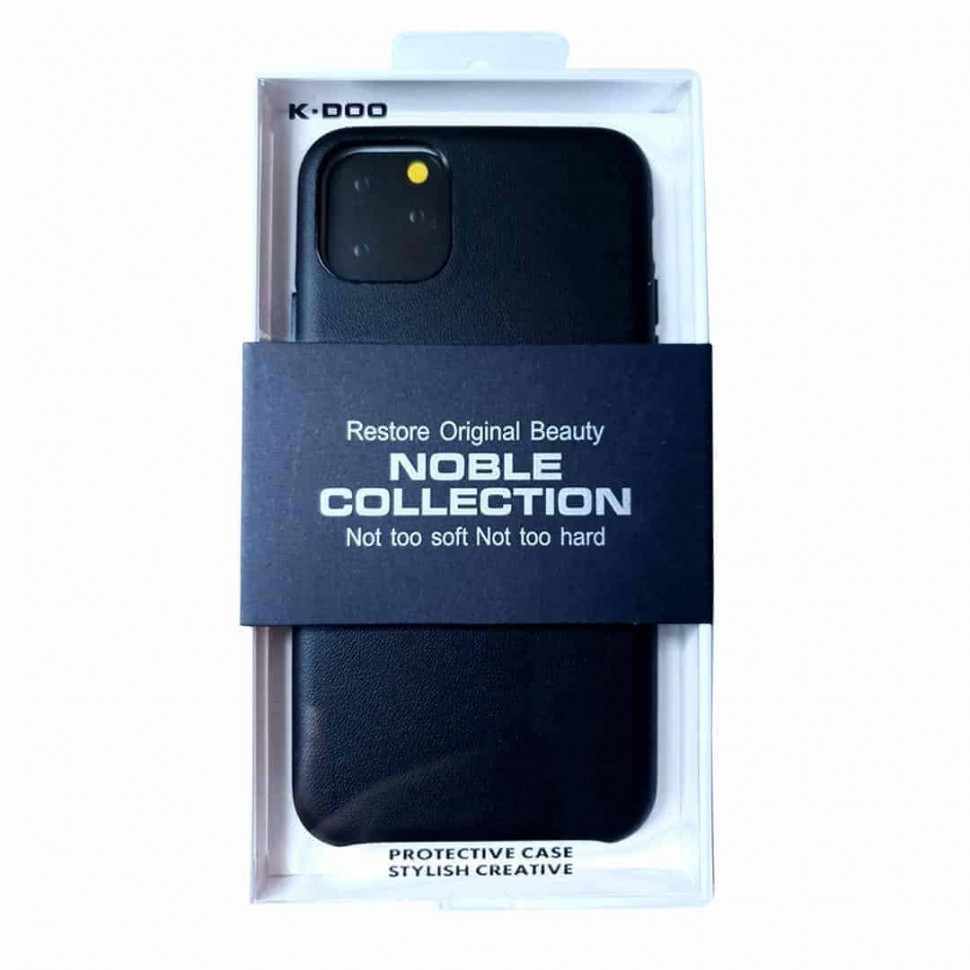 Накладка для i-Phone 11 K-Doo Noble кожаная темно-синяя