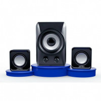 Акустическая система 2.1 Perfeo Podium (PF-5130) сабвуфер 5Вт/саттелиты 2х3Вт пластик черная