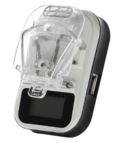 Сетевое зар. устр. BIOS с дисплеем + USB 1A с евровилкой и автополярностью белое