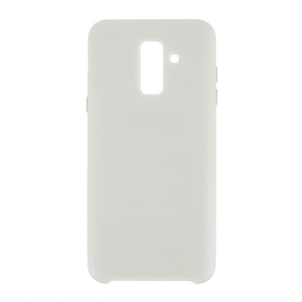 Накладка для Samsung Galaxy A6 Plus (2018) Silicone cover серая