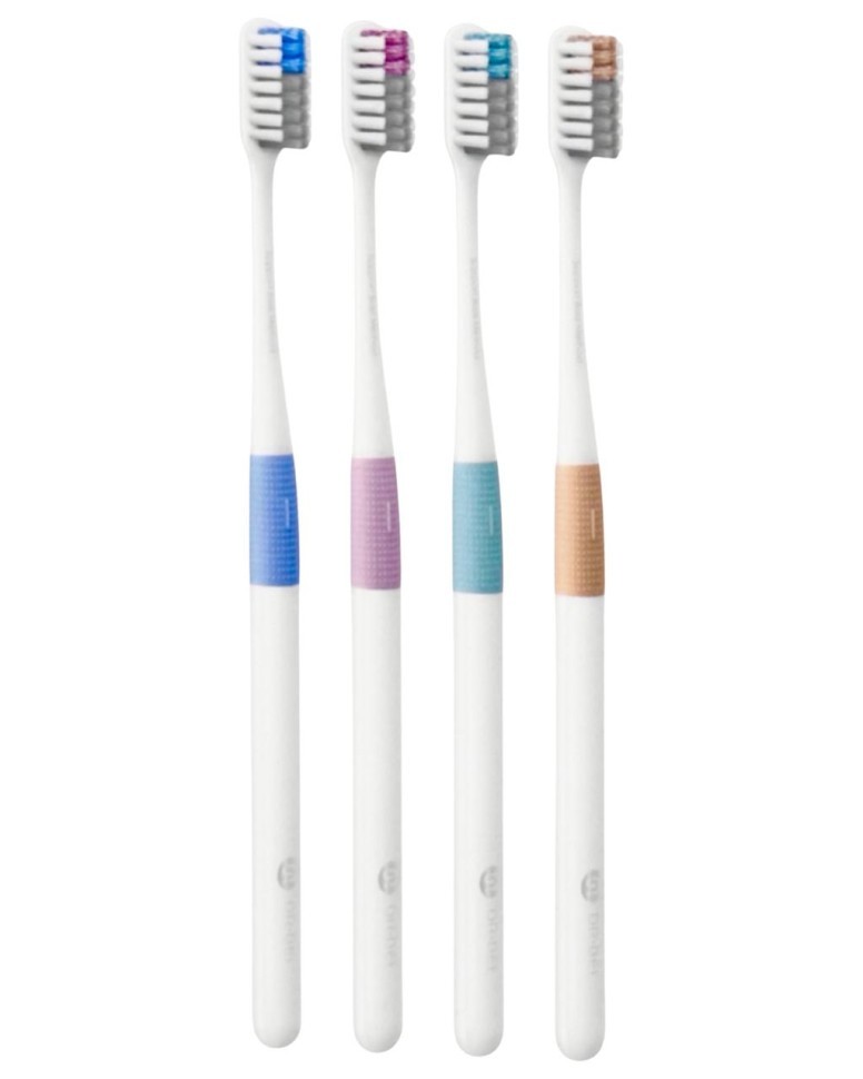Набор зубных щеток из 4шт. Xiaomi Dr. Bei Colors NUN4006RT