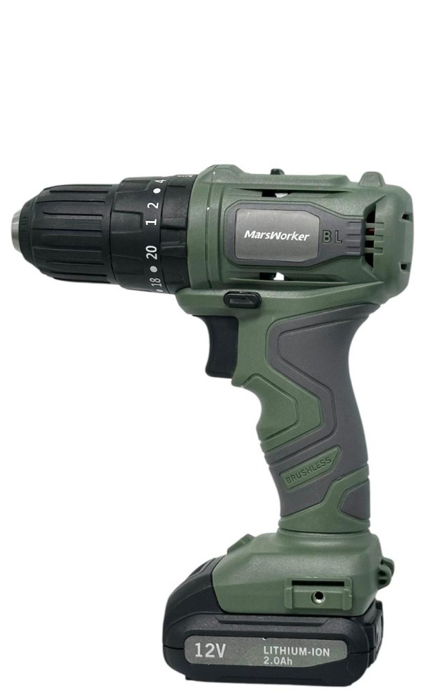 Аккумуляторная ударная дрель-шуруповерт Xiaomi MarsWorker 12V Lithium Impact Drill (зеленая), шт