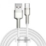Usb Кабель-зарядка TYPE-C Baseus Cafule Series Metal Data Cable 66W 2м (CAKF000202) белый