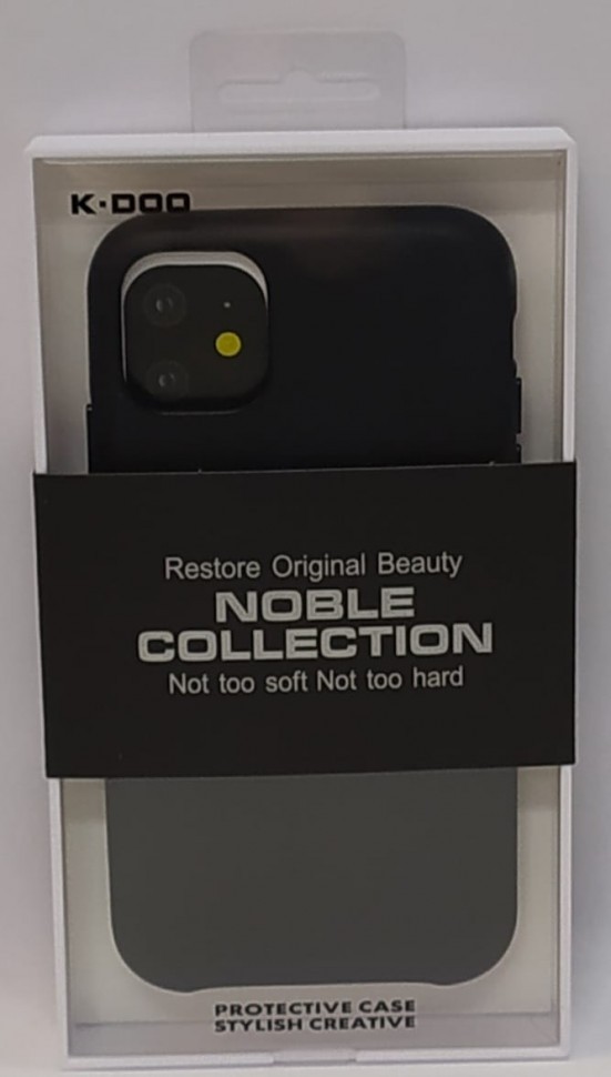 Накладка для i-Phone 11 K-Doo Noble кожаная черная