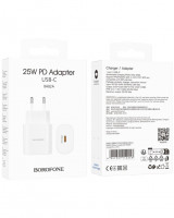 Сетевое зар. устр. Borofone BA82A 1C 25W 3A белое