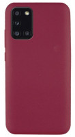Накладка для Samsung Galaxy A31 Silicone cover без логотипа бордовая