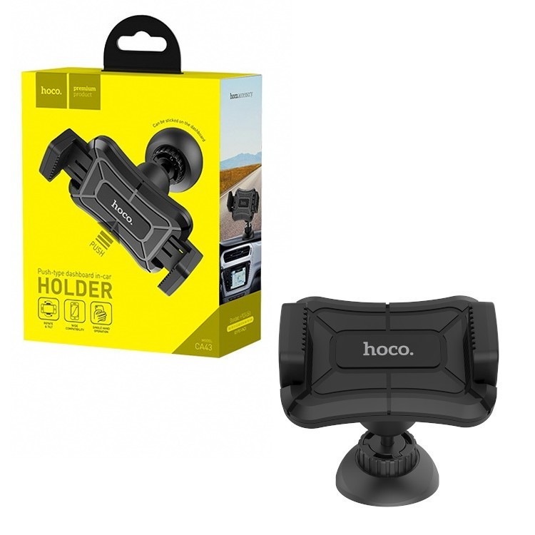 Держатель в автомобиль на торпеду Hoco CA43 черный