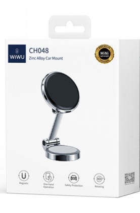 Держатель в автомобиль в воздуховод WIWU CH048 серебристый