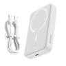 Powerbank с беспроводной зарядкой Baseus Magnetic Mini Wireless 10000mAh 30W (PPCX110202) белый