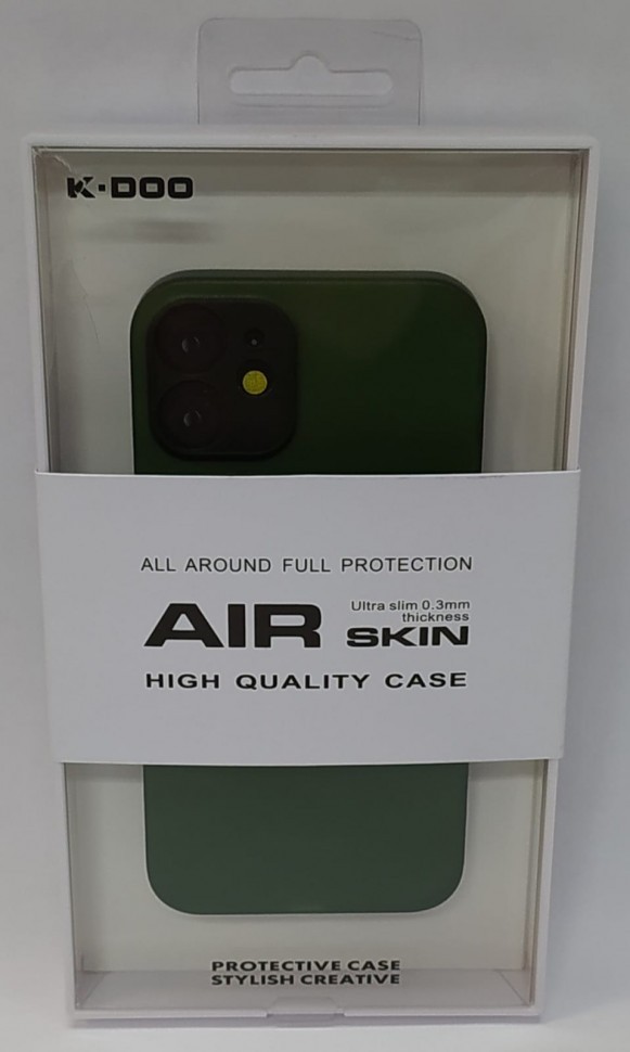 Накладка для i-Phone 12 mini 5.4" K-Doo Air Skin силикон зеленая