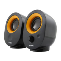 Акустическая система 2.0 Sven 316, мощность 4Вт, USB, чёрная