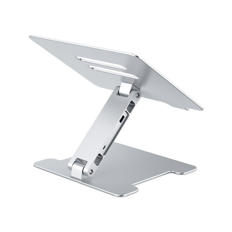 Охлаждающая подставка c USB-хабом для ноутбука Orico LST-4A 4xUSB3.0 серебристая