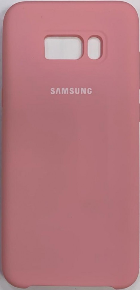 Накладка для Samsung Galaxy S8 Plus Silicone cover розовая