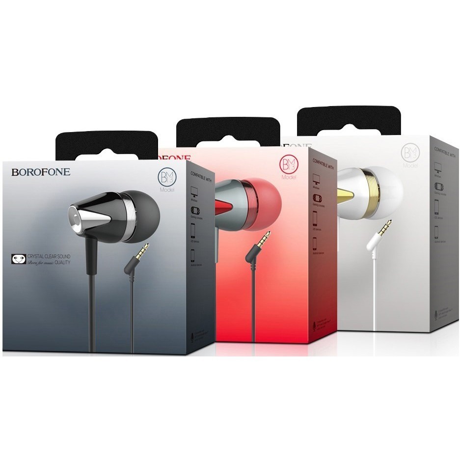 Наушники с микрофоном Borofone BM13 белые
