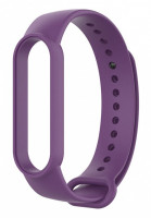 Ремешок для Xiaomi Mi Band 5 силиконовый сиреневый