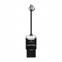 Картридер USB2.0 MicroSD Smartbuy 707 (SBR-707-K) черный