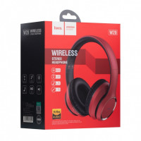 Стереонаушники Bluetooth полноразмерные HOCO W28 Journey BT5.0/250mAh/10ч/AUX красные