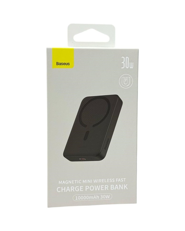 Powerbank с беспроводной зарядкой Baseus Magnetic Mini Wireless 10000mAh 30W (PPCX110201) белый
