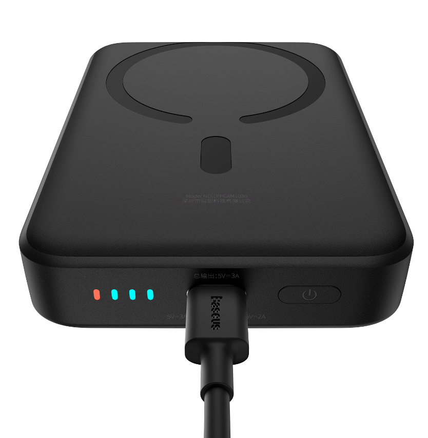 Powerbank с беспроводной зарядкой Baseus Magnetic Mini Wireless 10000mAh 30W (PPCX110201) белый