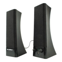 Акустическая система 2.0 Sven 235, мощность 4Вт, USB, чёрная