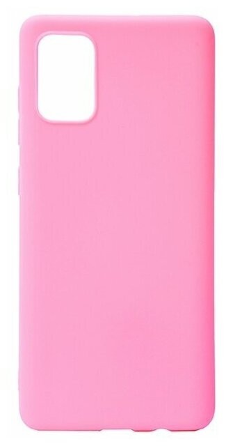 Накладка для Samsung Galaxy A51 Silicone cover розовая