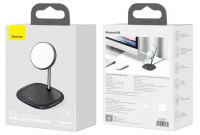 Беспроводное зарядное устройство Baseus Swan Magnetic 15W QC3.0 (WXSW-01) черное