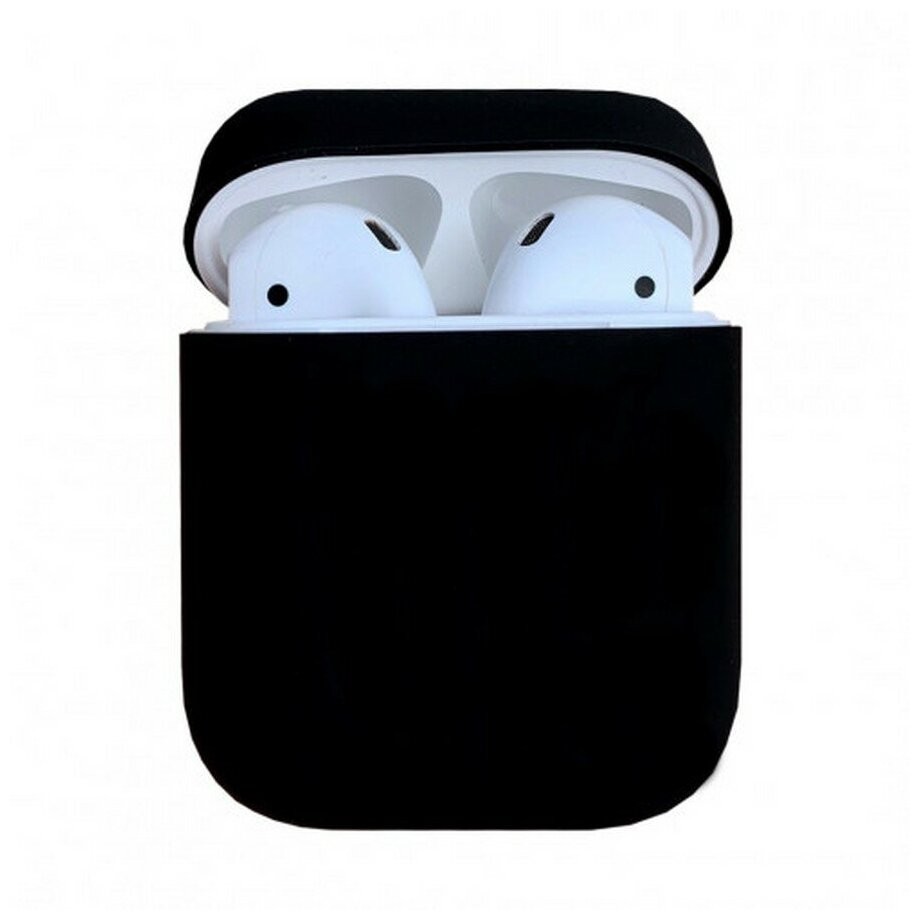 Силиконовый чехол для AirPods черный