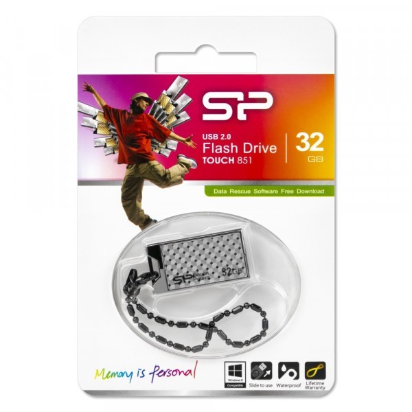 USB флеш накопитель Silicon Power 32GB Touch 851 Iron Gray