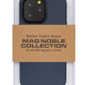 Накладка для i-Phone 15 Pro Max K-Doo Mag Noble кожаная синяя