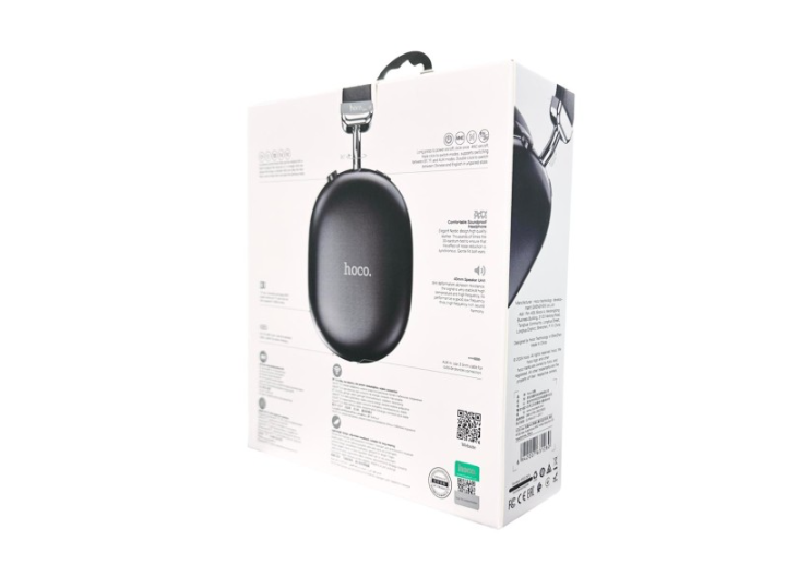 Стереонаушники Bluetooth полноразмерные Hoco W35 Max ANC BT5.3/45ч черные