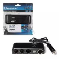 Разветвитель прикуривателя Olesson 1525 12/24В 4 гнезда + 2USB