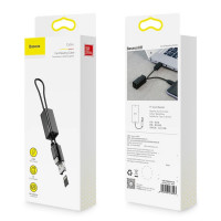 Кабель-зарядка Baseus TYPE-C/MicroSD 20см 2A ACDKQ-HG01 черный