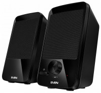 Акустическая система 2.0 Sven 312 2х2Вт пластик черная