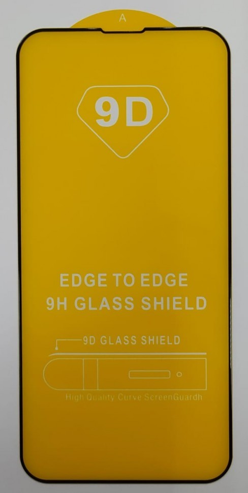 Защитное стекло для i-Phone 13 mini 5.4" 9D чёрное